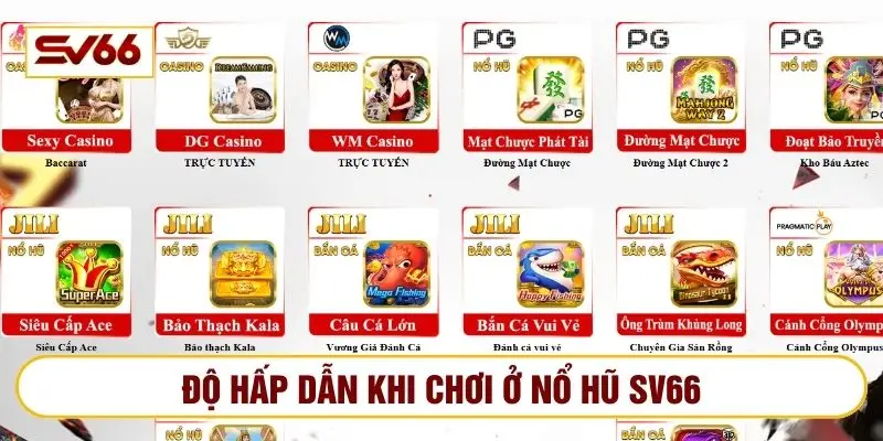 Hầu hết game hot ở SV66 đều được lọt top người dùng