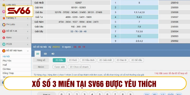 Lô đề 3 miền tại nhà cái được hội viên yêu thích hàng đầu